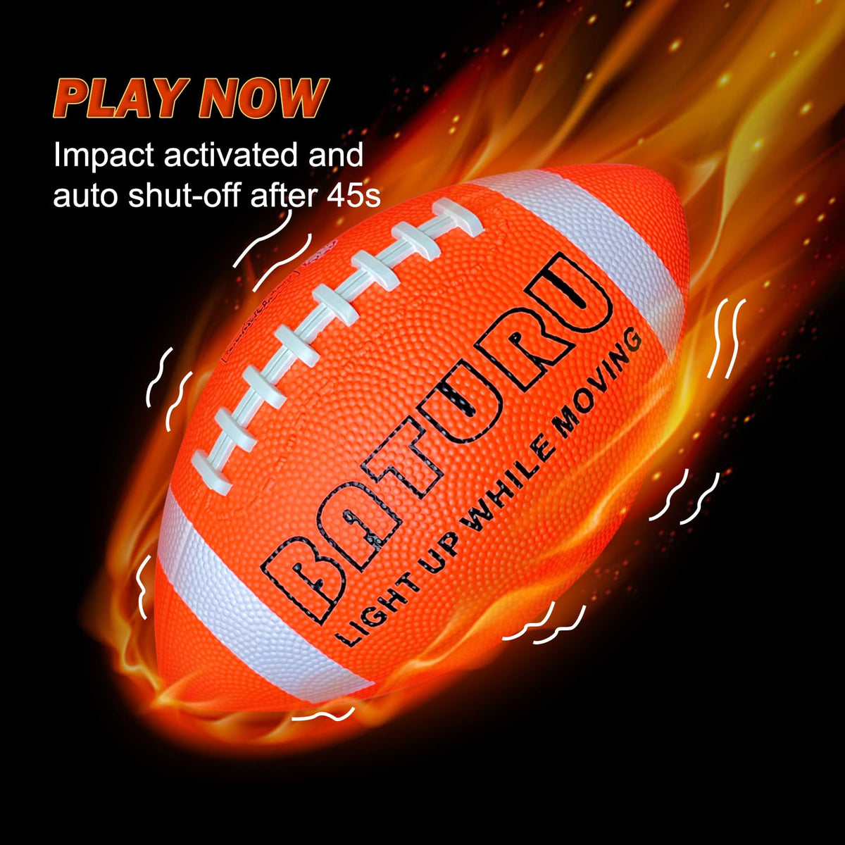 Official size 6 BATURU grip supports accurate spirals for players.