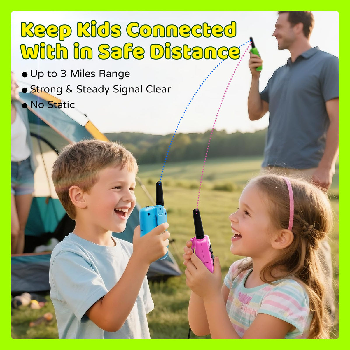 BATURU walkie talkies charging base keeps devices ready for adventures