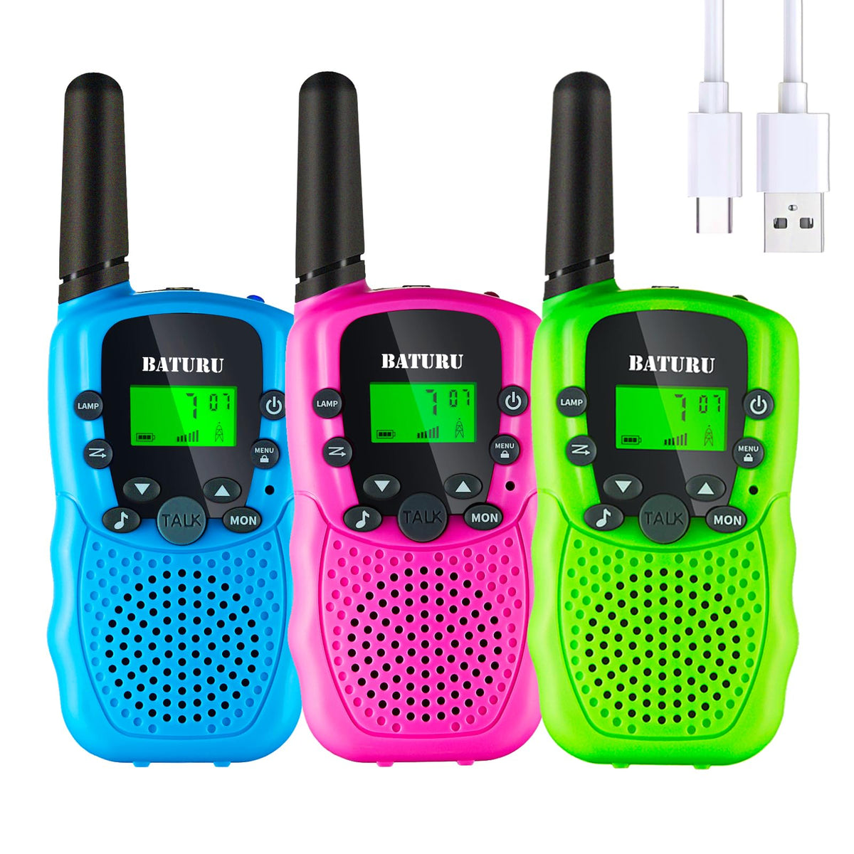 BATURU walkie talkies in use in the backyard with clear sound for kids