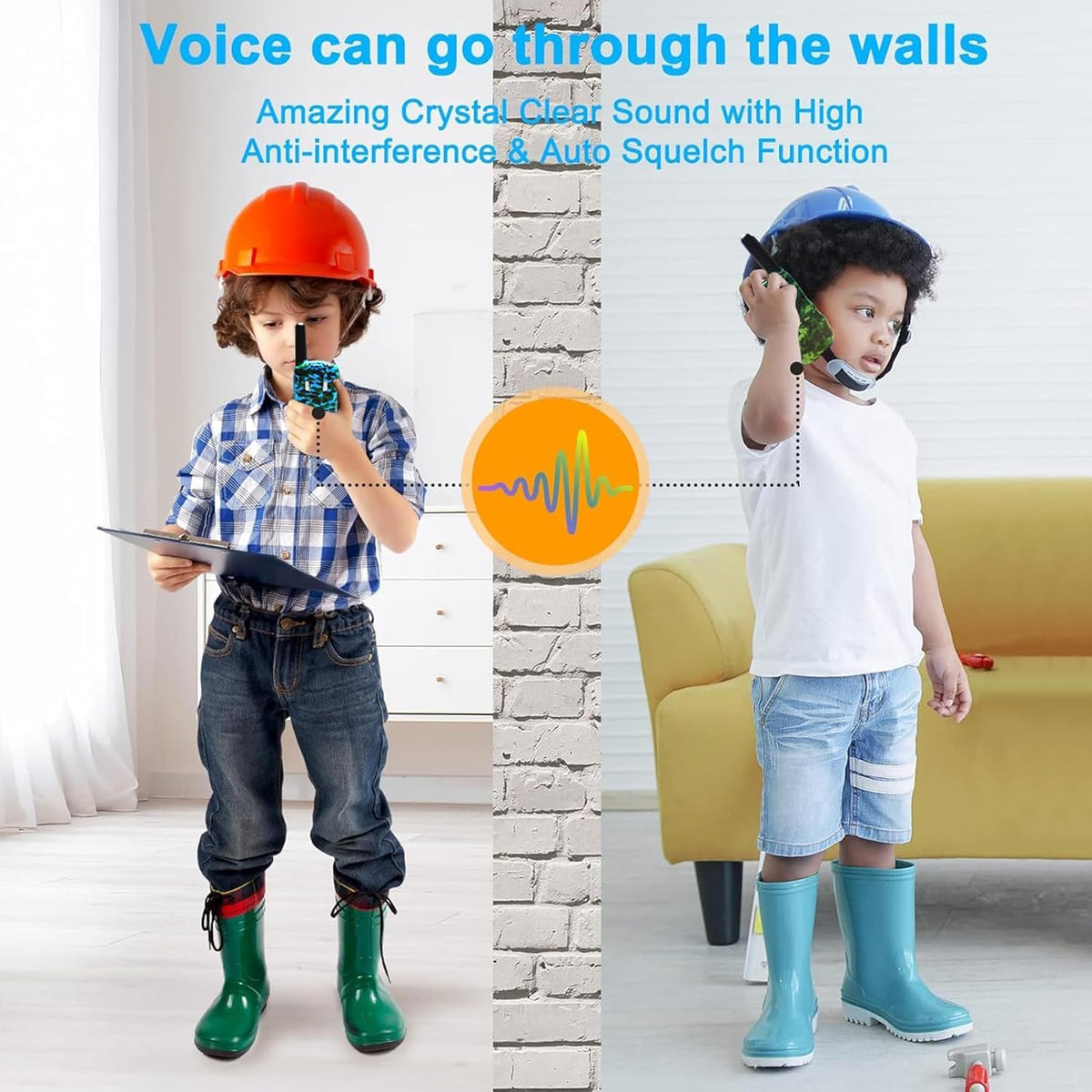 BATURU walkie talkies keypad lock prevents accidental channel changes.