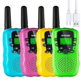 BATURU walkie talkies with rechargeable battery for hours of outdoor play