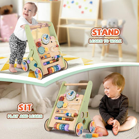 Bautia walker bead maze promotes hand eye coordination during mobility play