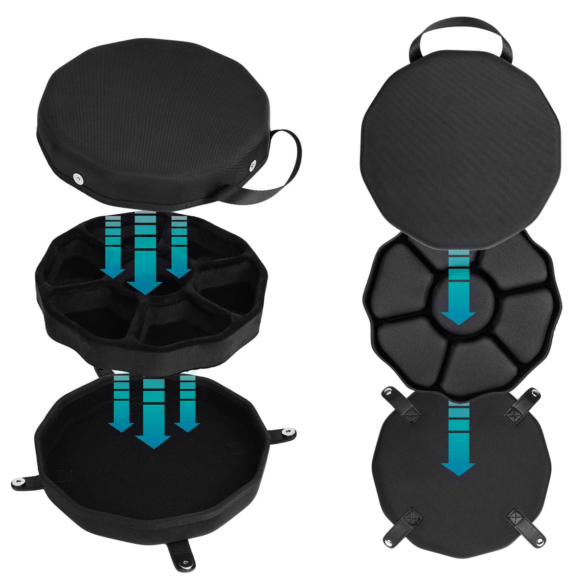 Baval DND dice case with handle strap for easy carrying between sessions.