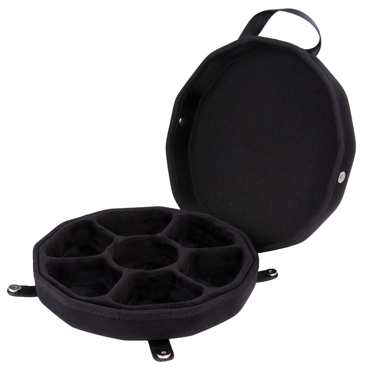 Baval DND dice storage case with magnetic closure for quick secure lid.