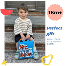 BAVY My Quiet Book button zip snap tie page for life skills