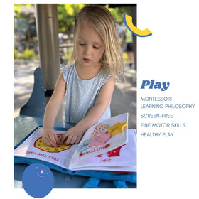 BAVY My Quiet Book carry handles for easy transport