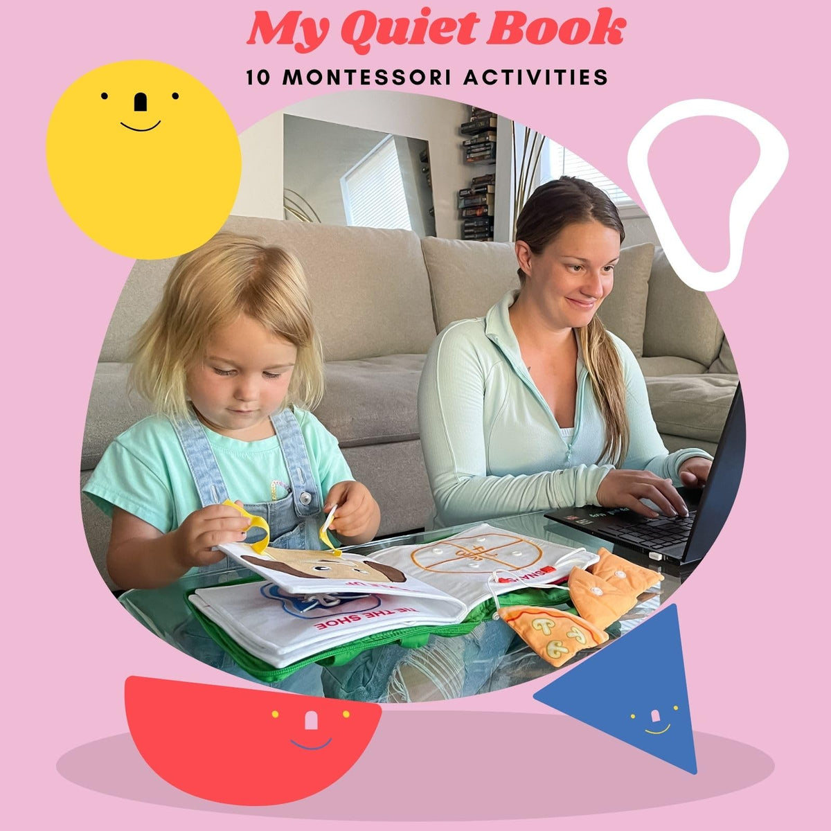 BAVY My Quiet Book velcro shapes for color matching