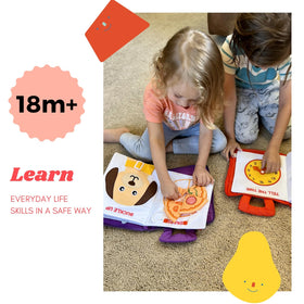BAVY Quiet Book's soft felt pages offer gentle touch and tactile exploration.