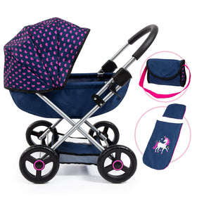 Bayer 4-in-1 doll pram cozy frame for smooth rides on varied surfaces