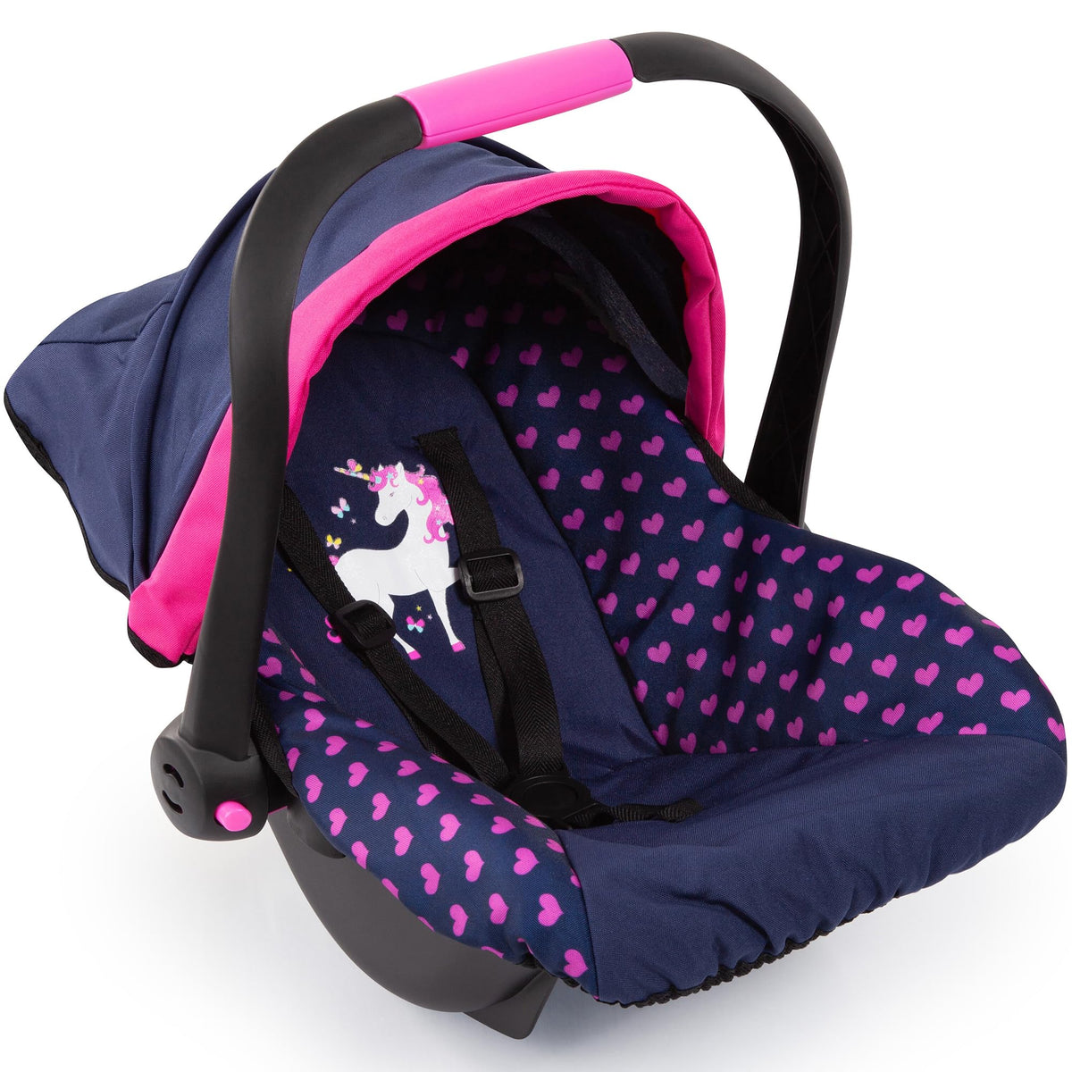 Bayer Baby Doll Car Seat 46cm providing secure fit for 46 cm dolls
