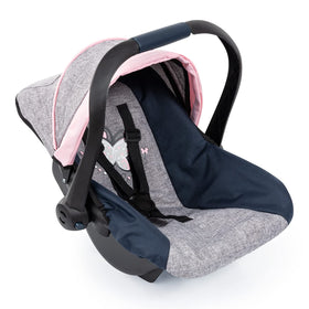 Bayer Design Dolls car seat in grey for stylish travel with 18-inch dolls