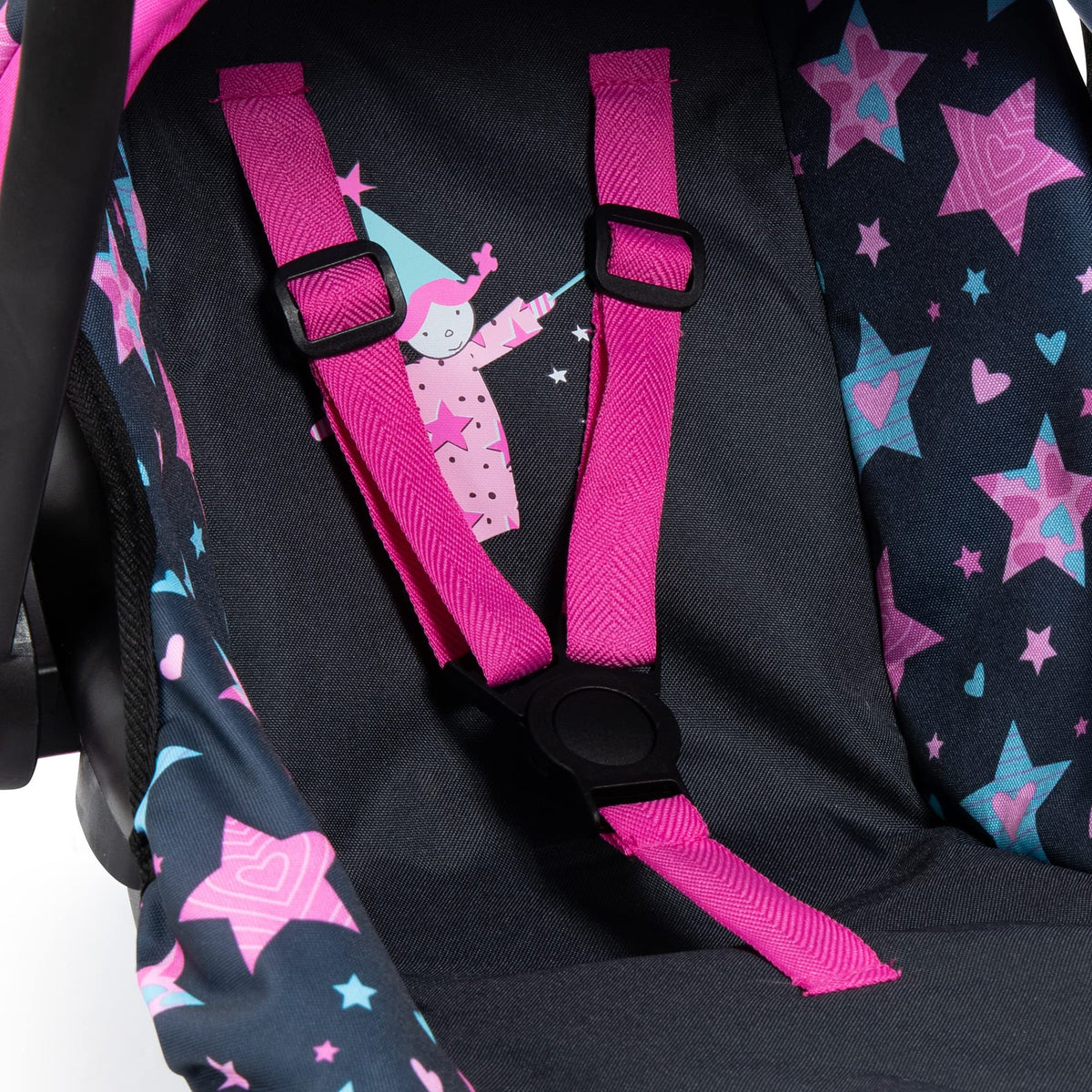 Bayer Doll Car Seat integrates with Neo Vario pram for extended play