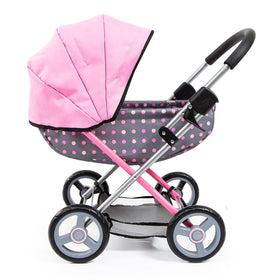 Bayer Doll Pram Modern color frame with coordinated wheels.