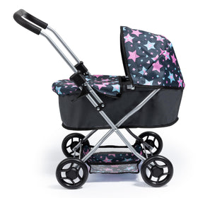 Bayer Doll Stroller folds compactly for quick storage and transport.