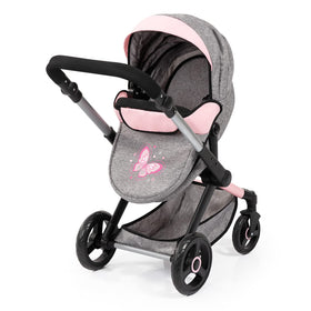 Bayer Pram XEO offers direction options for the doll’s ride