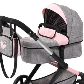Bayer Pram XEO pivoting wheels provide stable cornering