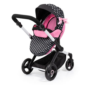 Bayer Pram Xeo Reborn fits 20-inch dolls for extended play sessions.