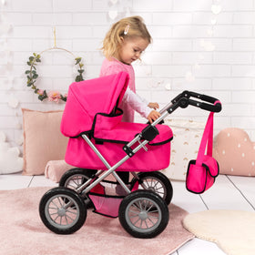 Bayer Trendy Doll Stroller adjustable handle 15–26 inches.