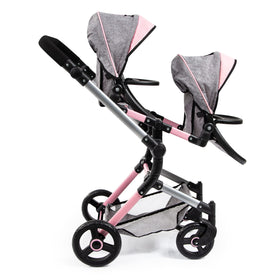 Bayer Twin Doll Pram Neo foldable design makes storage easy after playtime.