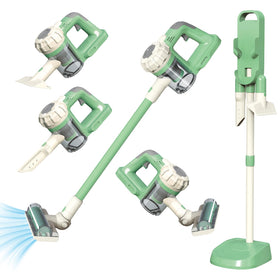 BAYMI 3-in-1 kids vacuum real suction for realistic pretend cleaning.