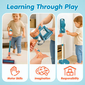 BAYMI interchangeable nozzles for versatile pretend cleaning scenarios