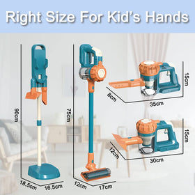 Baymi 3-in-1 kids vacuum includes batteries hinting at real-world use.