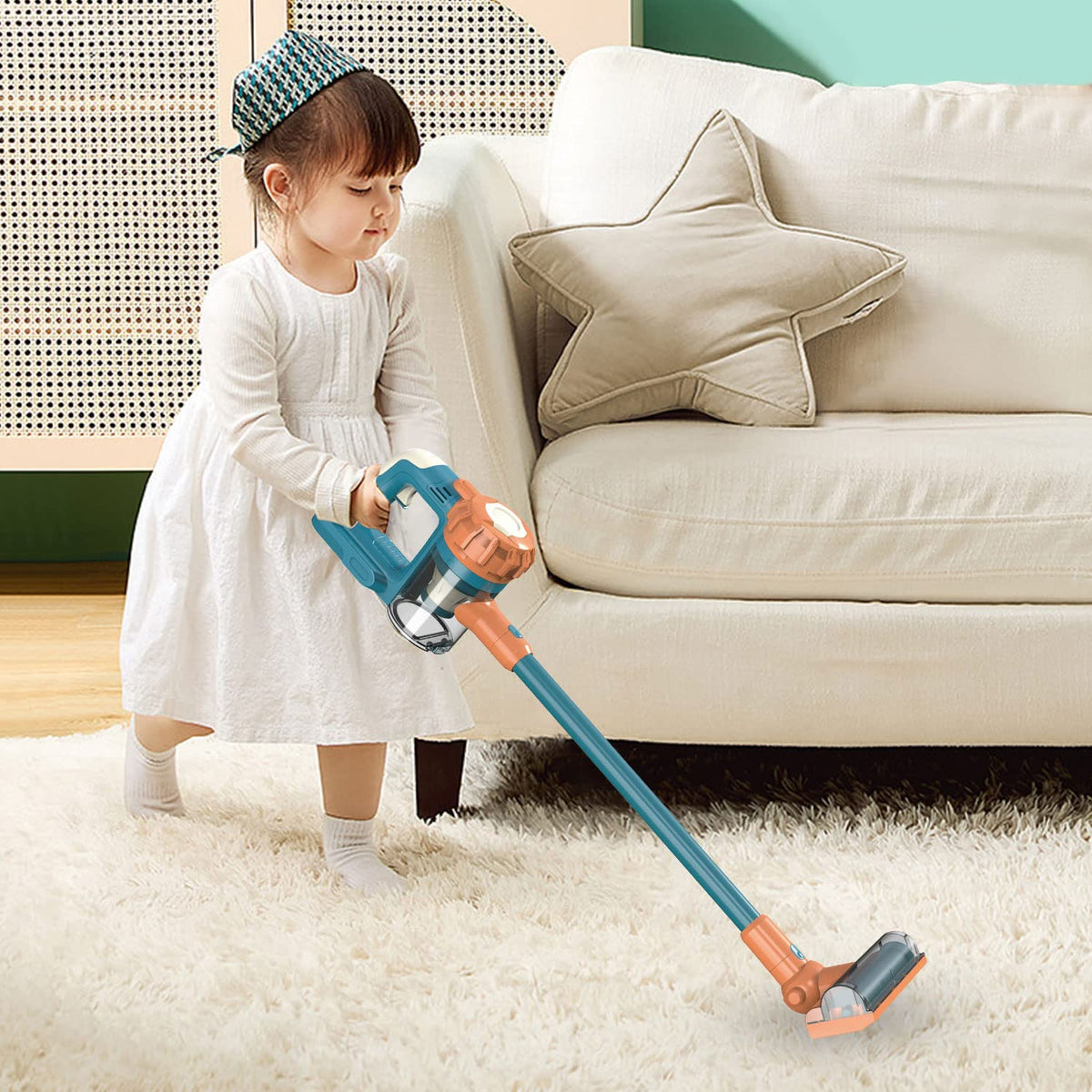 Baymi 3-in-1 kids vacuum nozzle attachments illustrate versatile cleaning options.