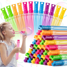 BAYSING 60-pack big bubble wands in bright colors for outdoor play