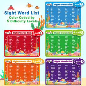 BAYSING color-coded fish levels for easy step-by-step reading practice.