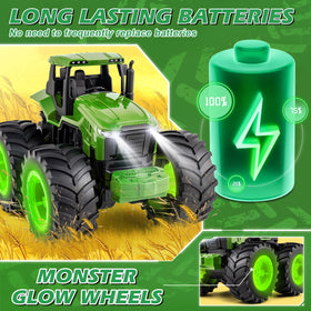 BAYSING durable plastic tractor with safety-rounded edges supports safe play.