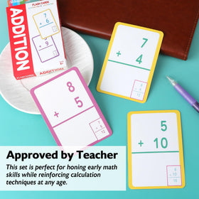 BAZIC Products addition flash cards compact deck ideal for warm-ups and drills