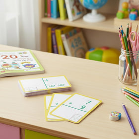 BAZIC Products addition flash cards boxed set with storage and accessories