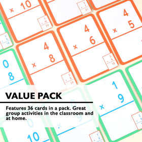 Bazic Products compact cards fit backpacks and desks for on-the-go practice.