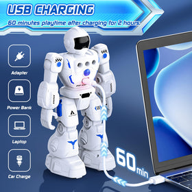 BAZOLOTA robot toy gesture control enables hands-free play from a distance