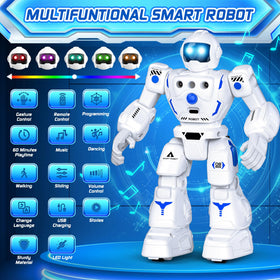 BAZOLOTA robot toy sliding motion promotes active exploration and coordination during play