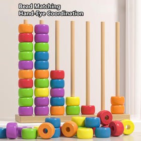 Bazuo color matching puzzle rings in vibrant colors for satisfying tactile stacking.