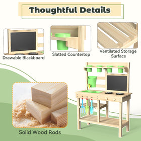 bbgroundgrm side shelf is perfect for play ingredients and quick cleanup.