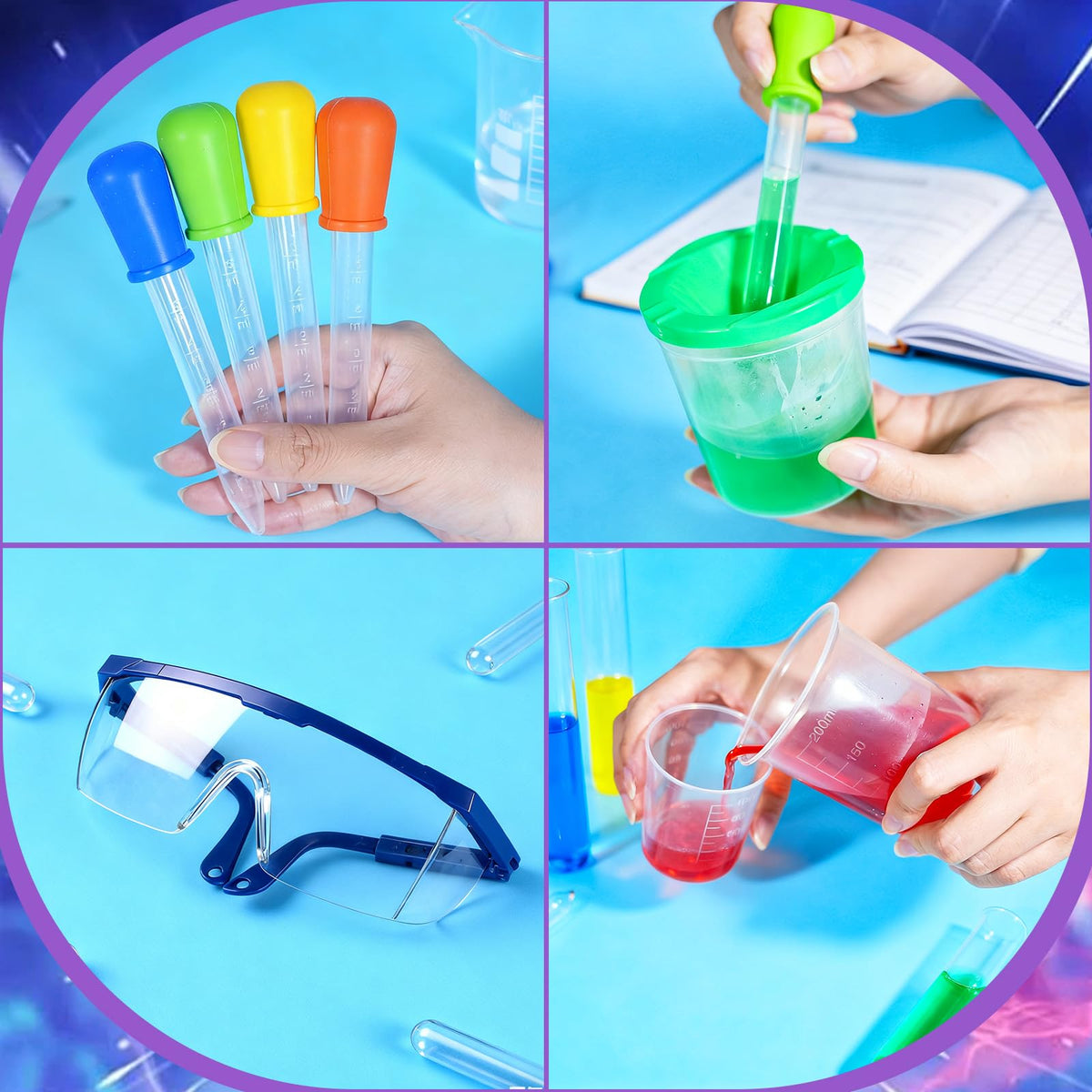 Bbiamsleep droppers enable precise liquid transfer in activities.