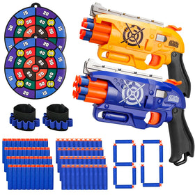 BBnote blaster guns two-pack for safe, active play.