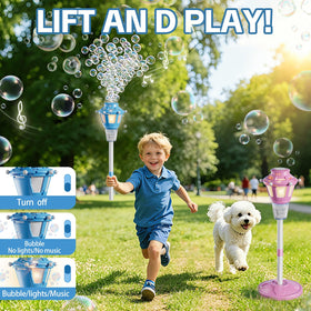 BBnote bubble solution bottles provide plenty of bubbles for extended play