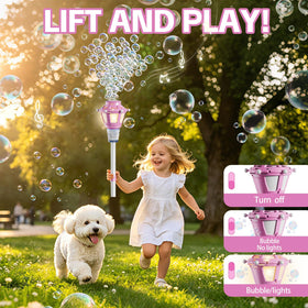 BBnote Bubble solution bottle supports about 15 minutes of play per bottle