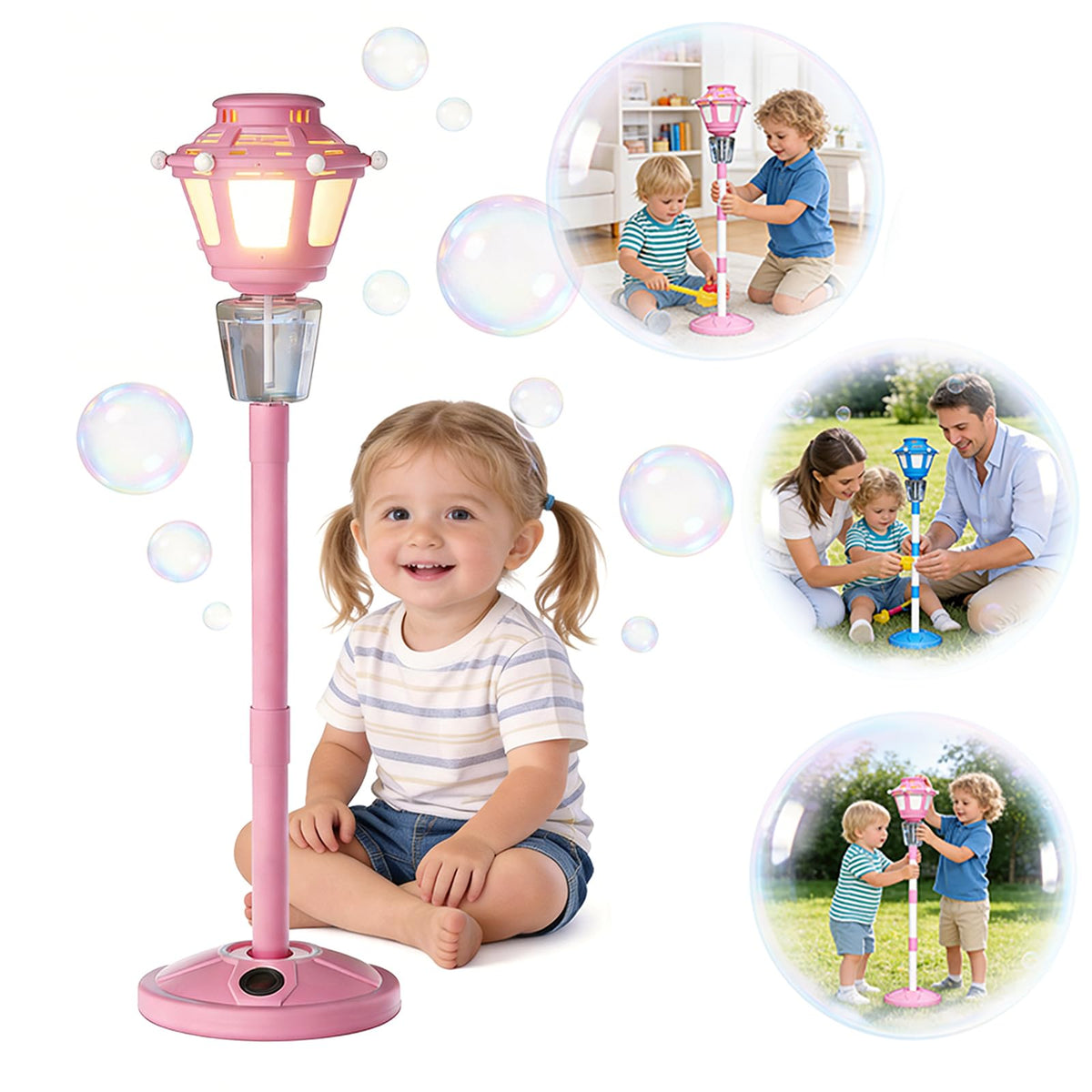 BBnote outdoor setup with bubbles enhances backyard party ambiance