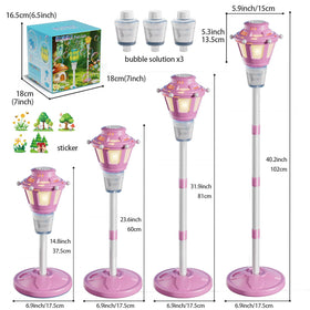 BBnote Street Lamp Bubble Machine with removable top wand for quick bubbles