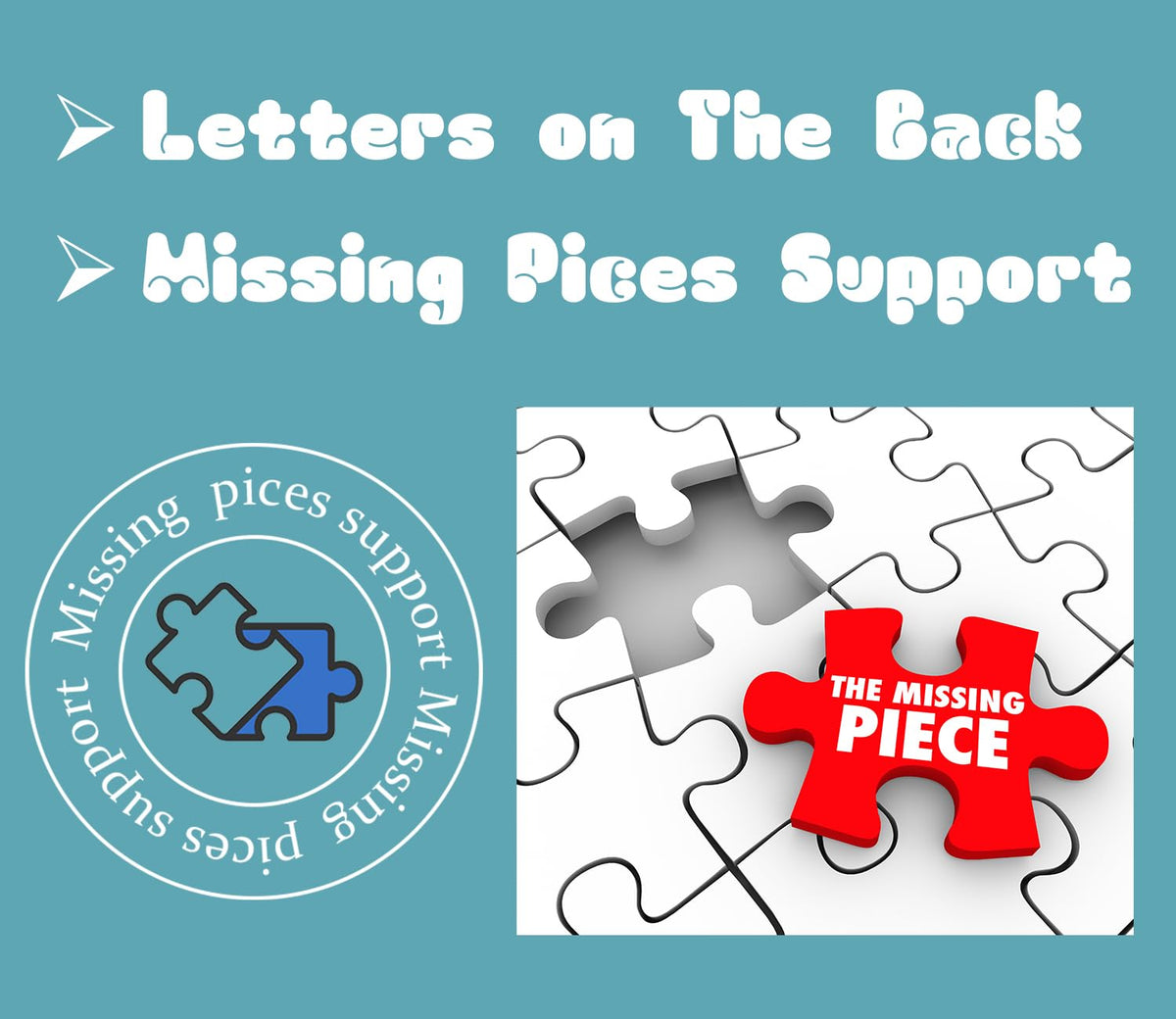 BBOLDIN Missing-piece support offers help if a part goes missing.