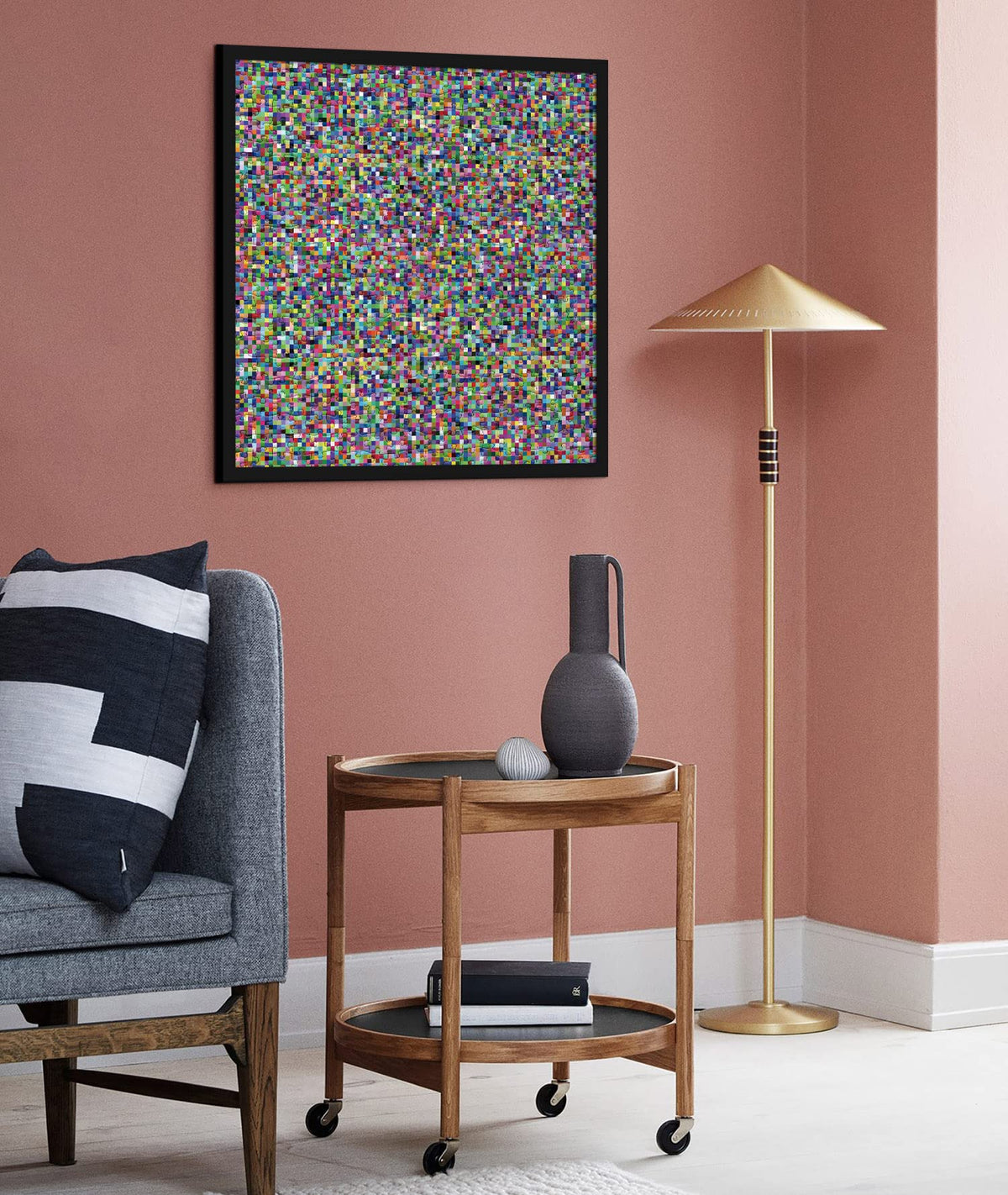 BBOLDIN Mosaic color squares design showcases a creative, visually stimulating puzzle layout.