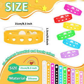 BBTO colorful wristbands in 10 colors for school events and everyday wear
