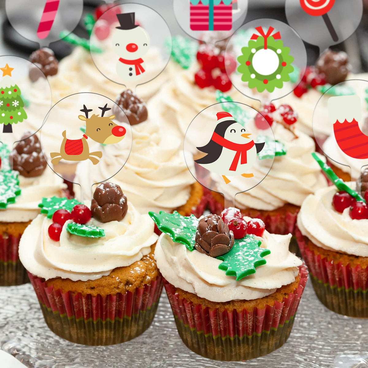 BBTO clear cupcake toppers for birthdays, anniversaries, and events.