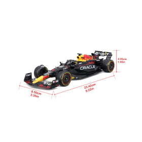 BBURAGO 1:24 RB19 die-cast rear view featuring Oracle branding for collector display