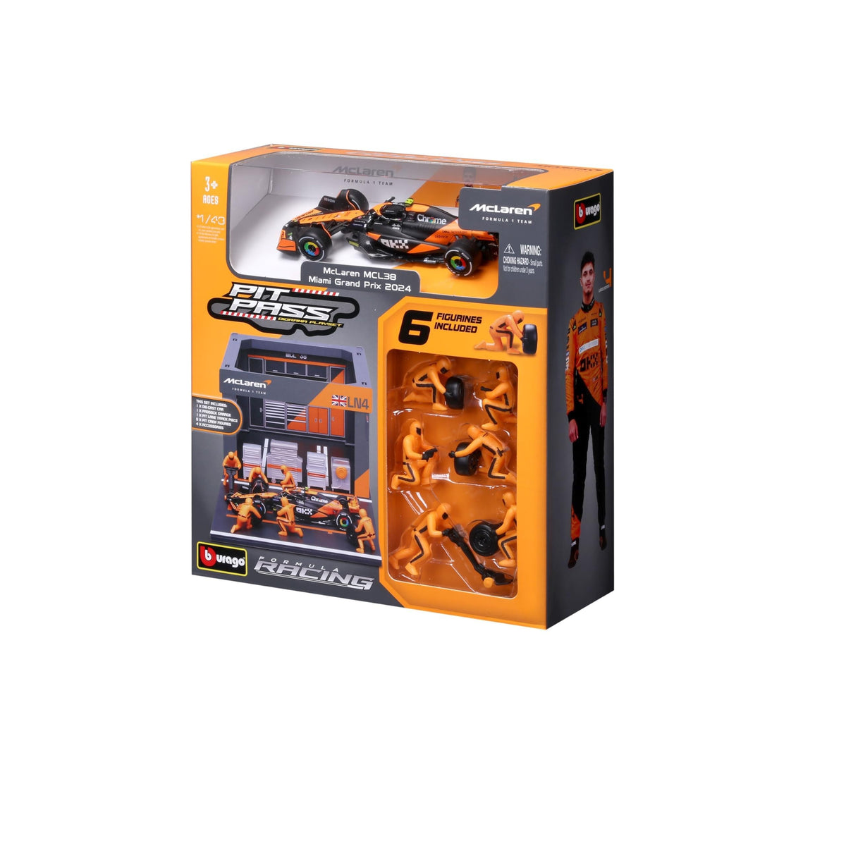 BBURAGO MCL38 die-cast model in 1:43 scale for collectors.