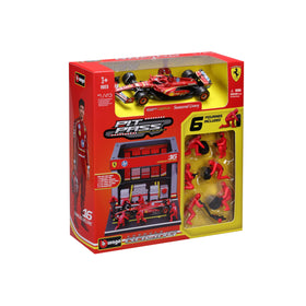 BBurago six-piece pit crew figures add realism